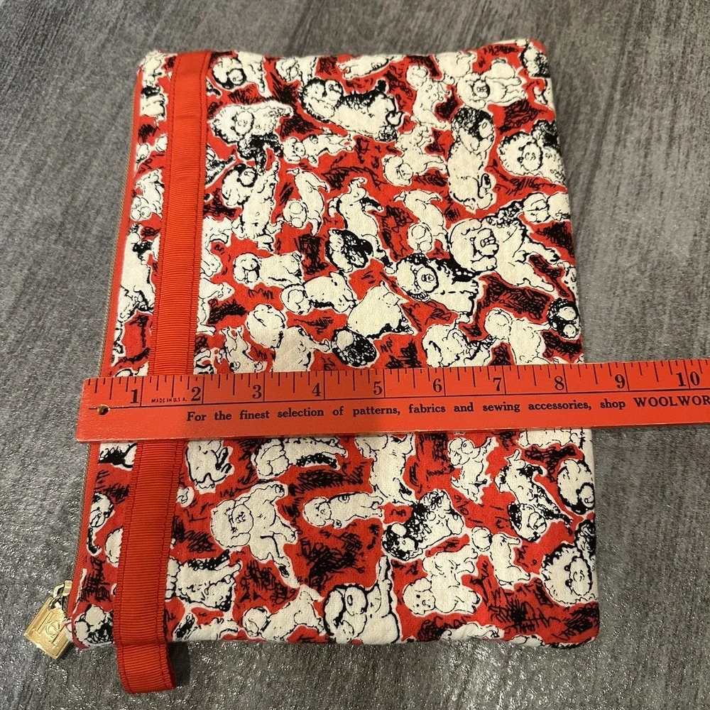 Carolina Herrera X Neiman Marcus Poodle Dog  Travel Bag Tablet Case Makeup Pouch